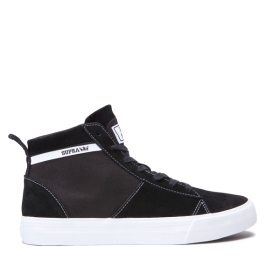 Mens Supra High Top Shoes STACKS MID Black/white | AU-41578